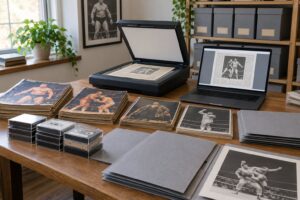 how wrestling archives are digitized and restored