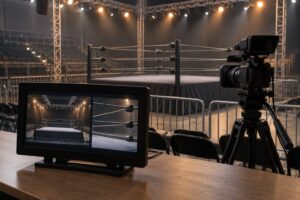 why wrestling matches look different on camera than live