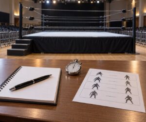 how to write a wrestling match review