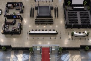how wrestling conventions are organized