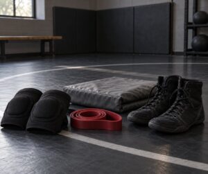 how high flying wrestlers protect their knees