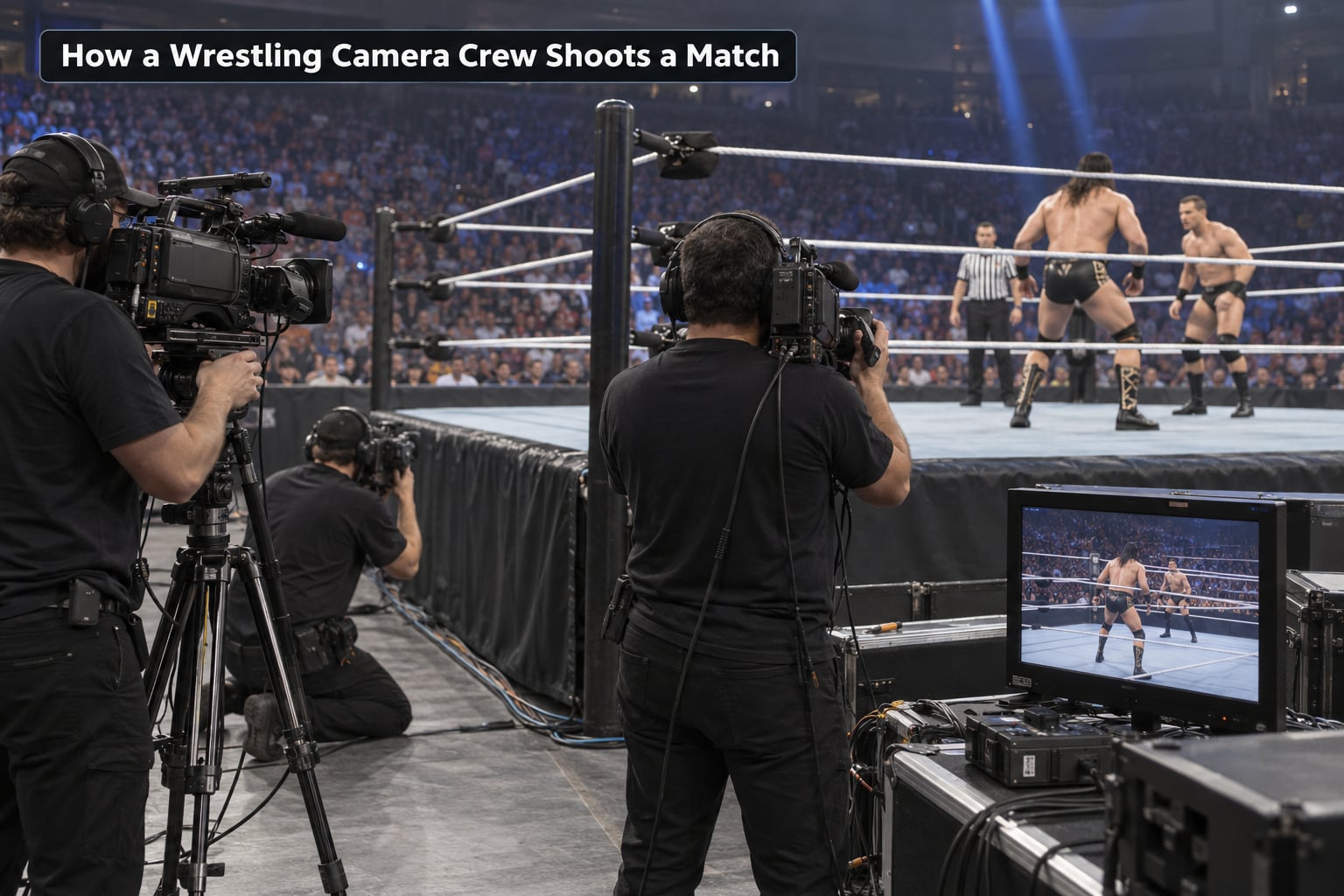 How a Wrestling Camera Crew Shoots a Match