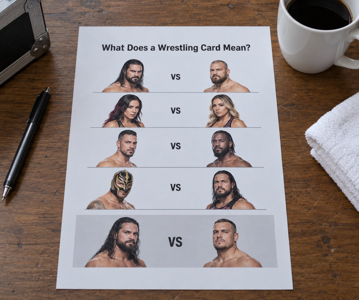 What Does a Wrestling Card Mean?