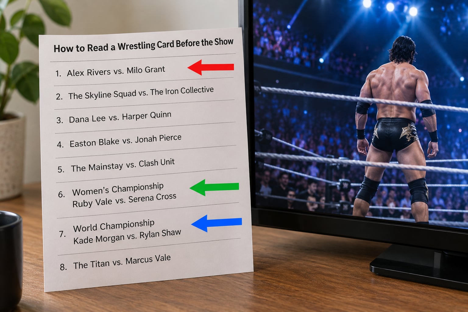 How to Read a Wrestling Card Before the Show