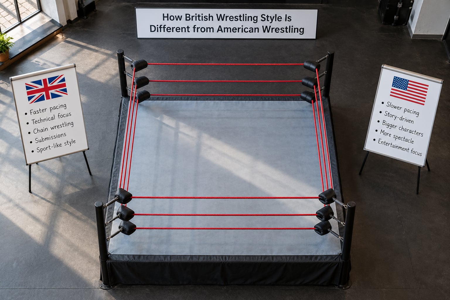 How British Wrestling Style Is Different from American Wrestling
