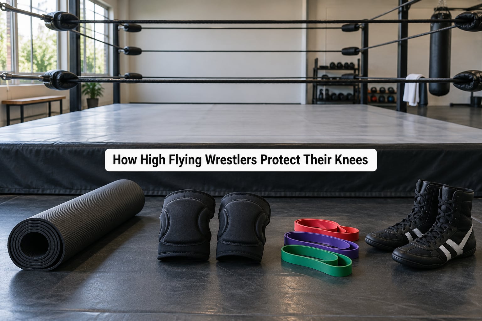 How High Flying Wrestlers Protect Their Knees