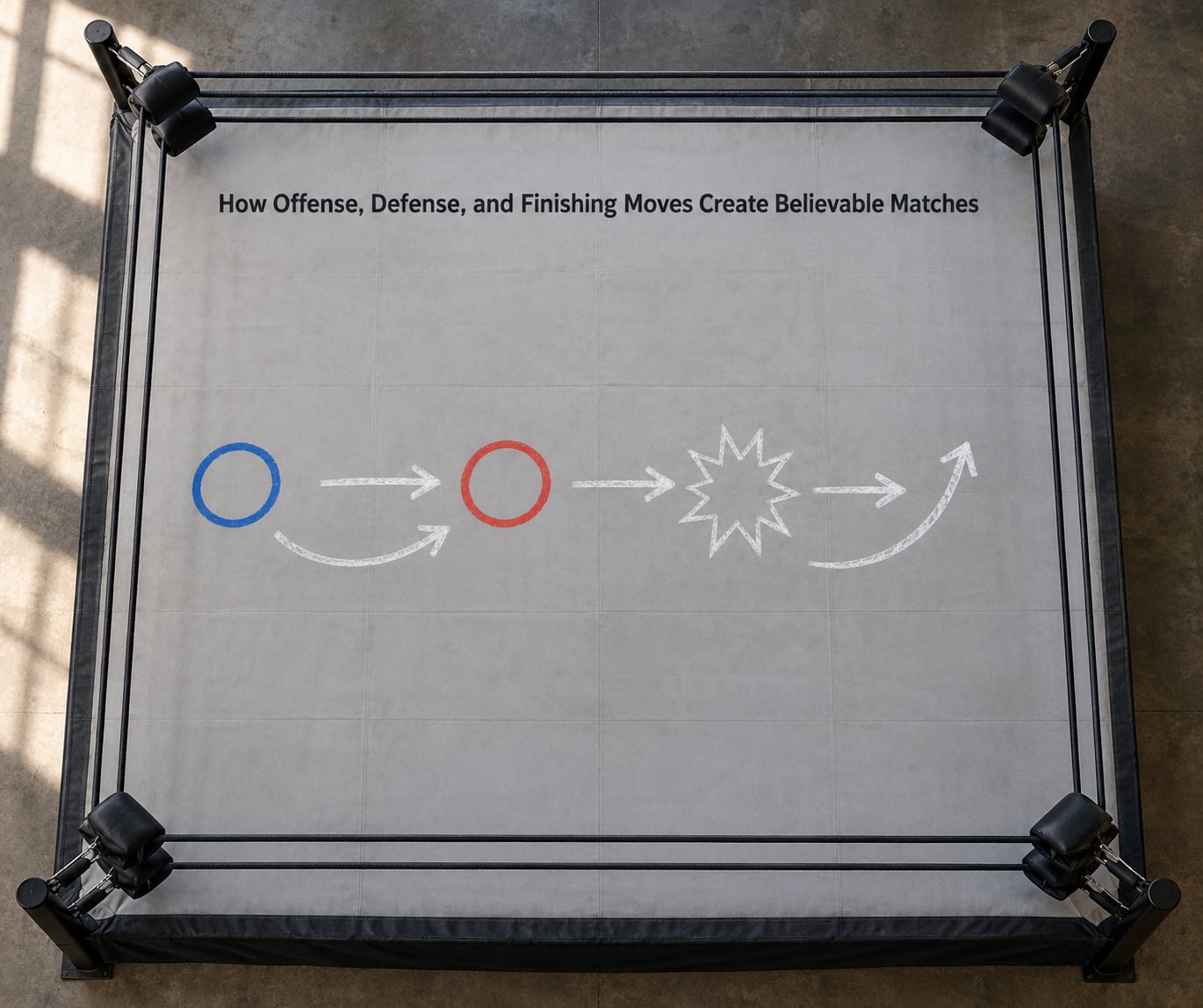 How Offense, Defense, and Finishing Moves Create Believable Matches