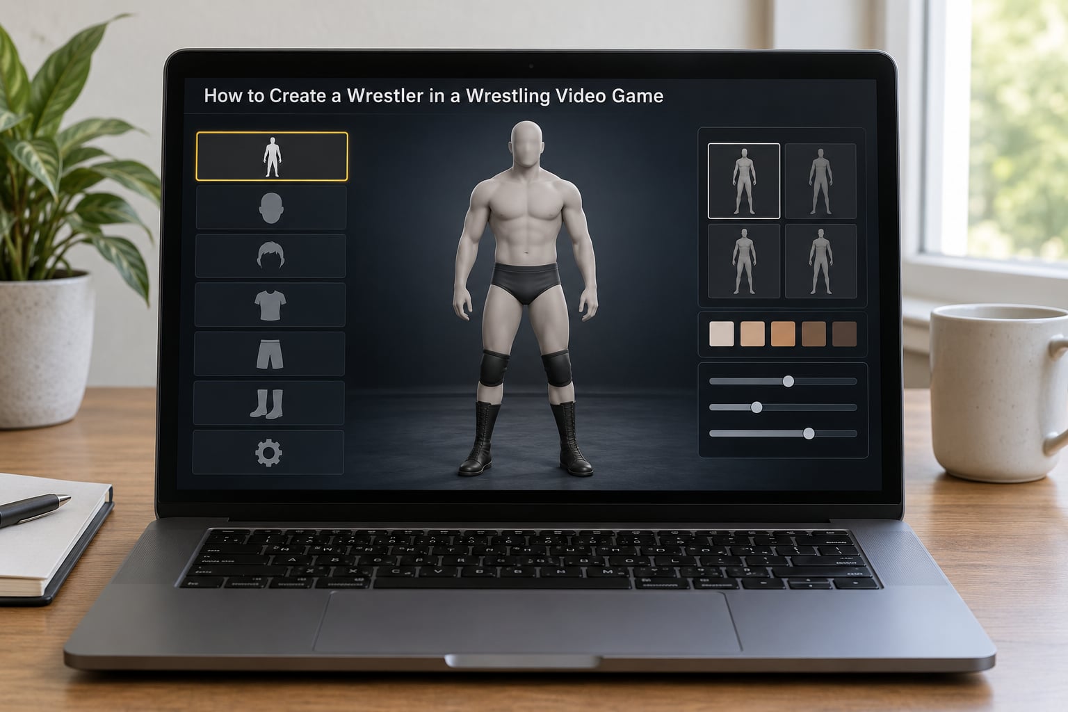 How to Create a Wrestler in a Wrestling Video Game