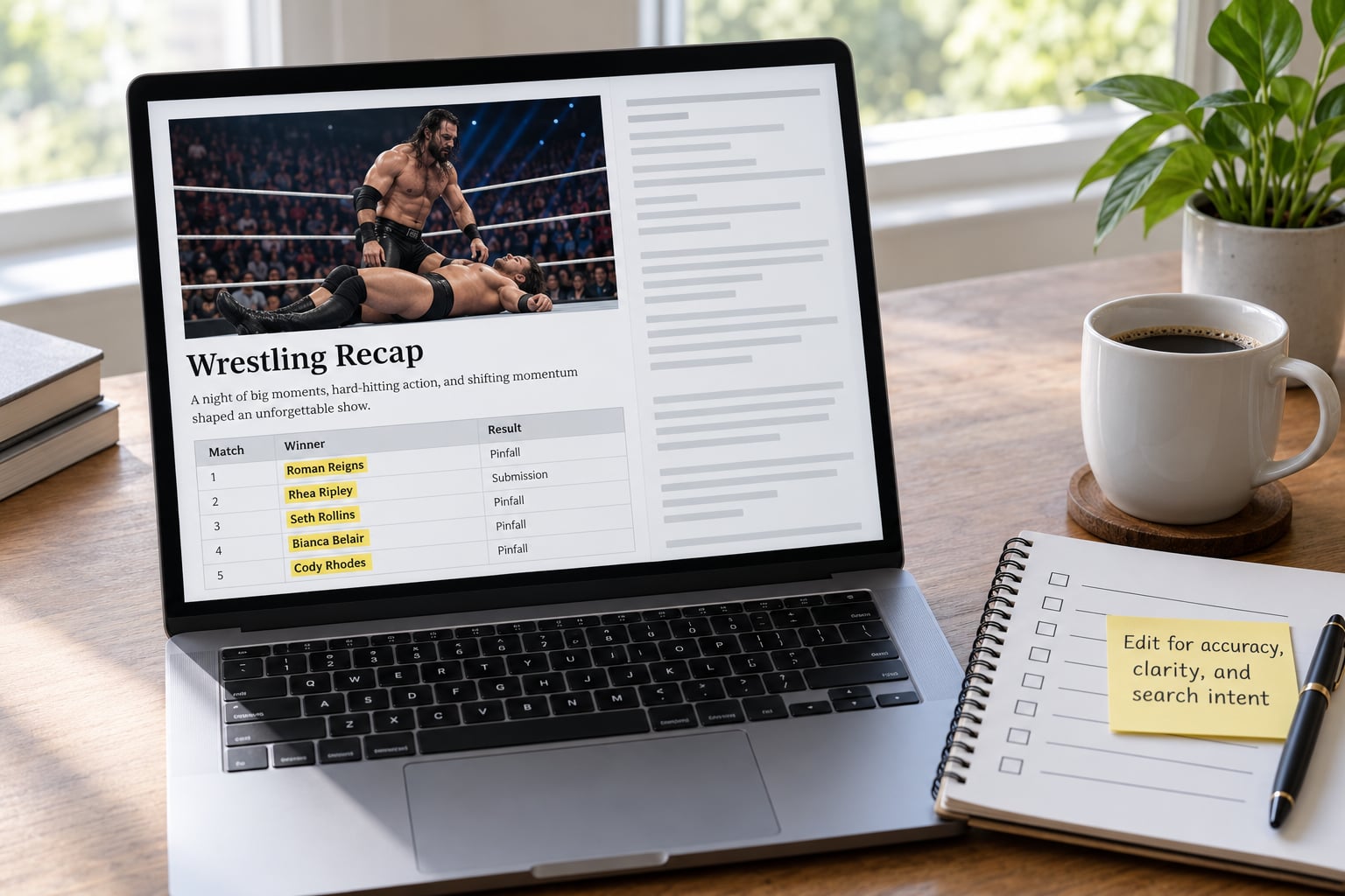 Edit for accuracy, clarity, and search intent