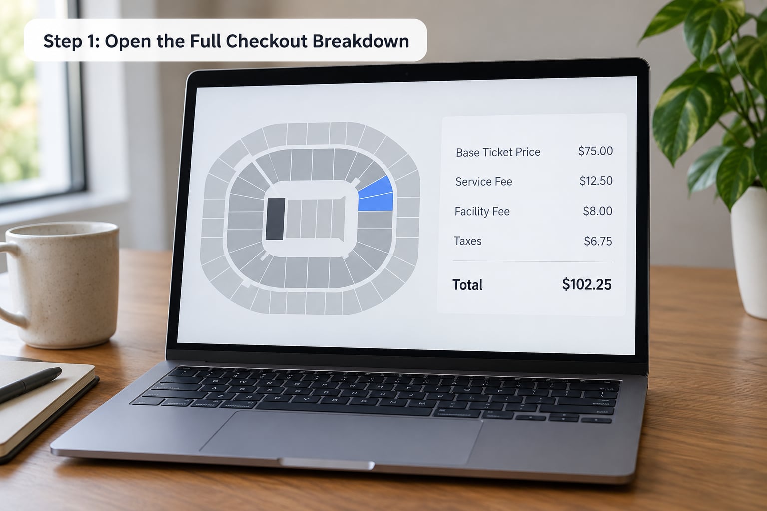 Step 1: Open the Full Checkout Breakdown
