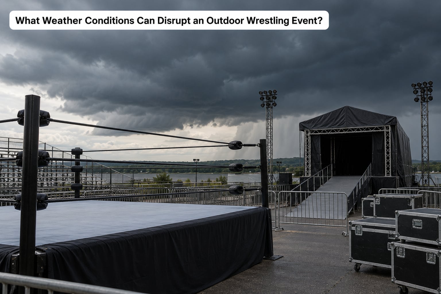What Weather Conditions Can Disrupt an Outdoor Wrestling Event?