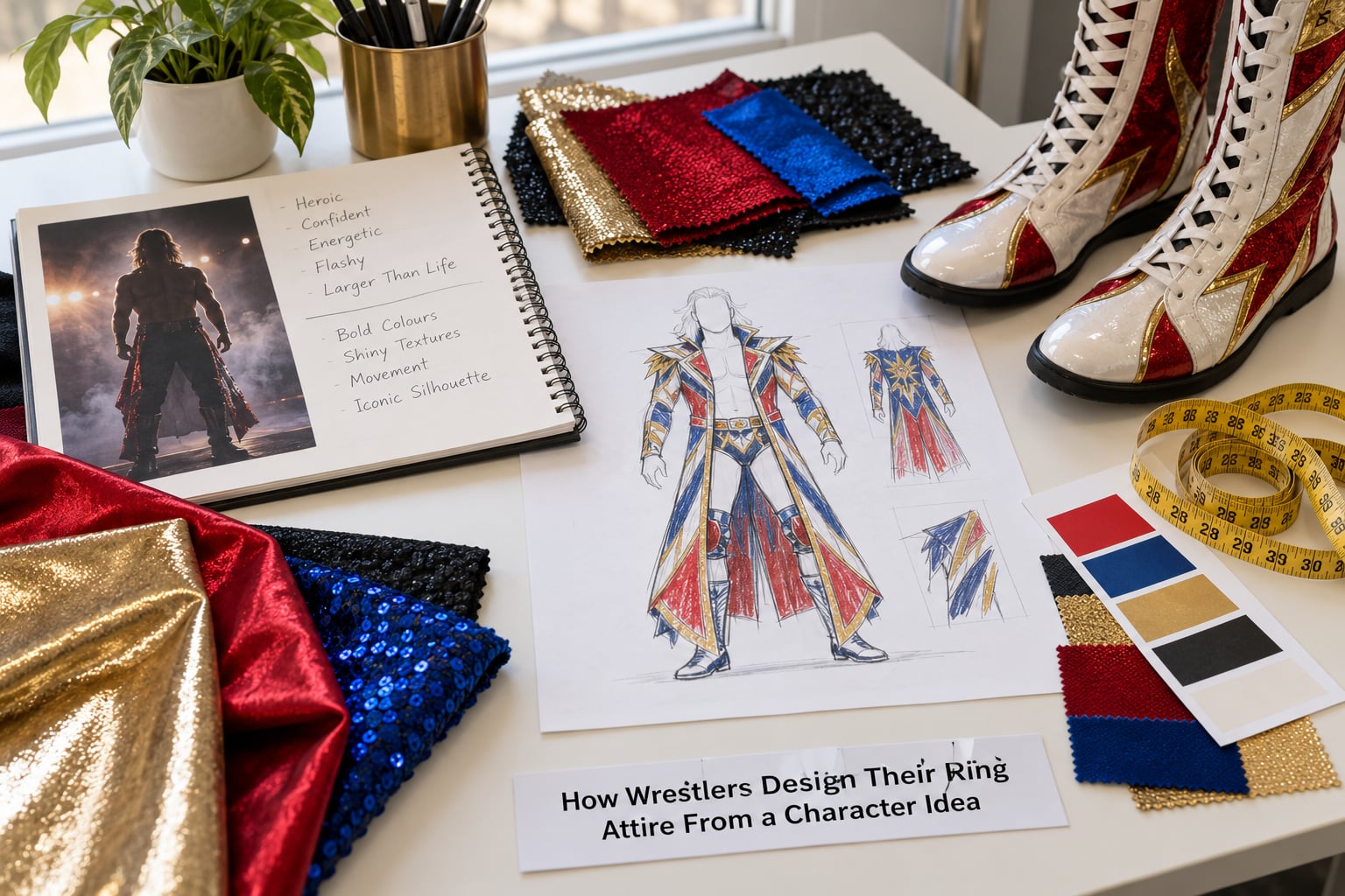 How Wrestlers Design Their Ring Attire From a Character Idea