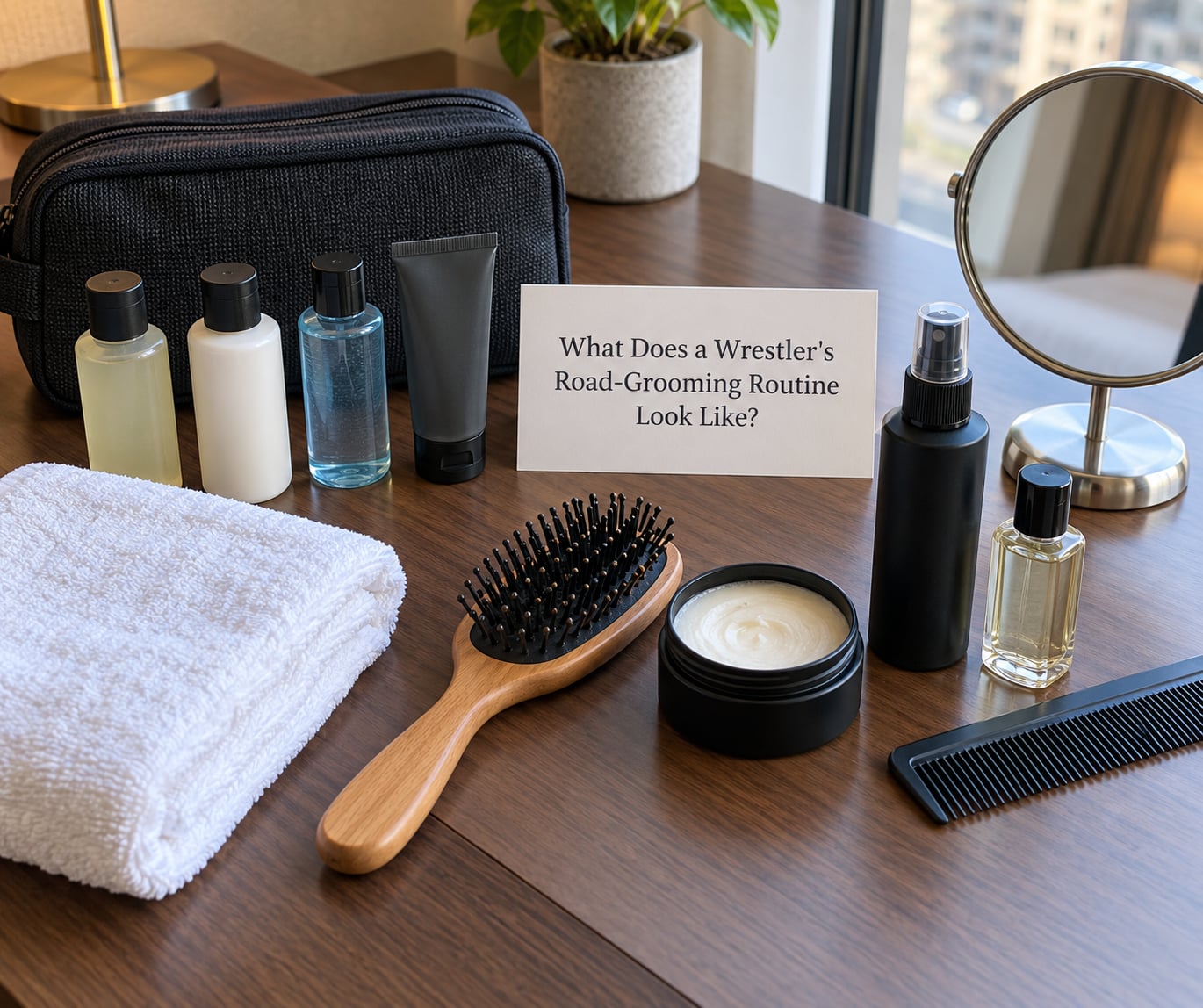 What Does a Wrestler's Road-Grooming Routine Look Like?