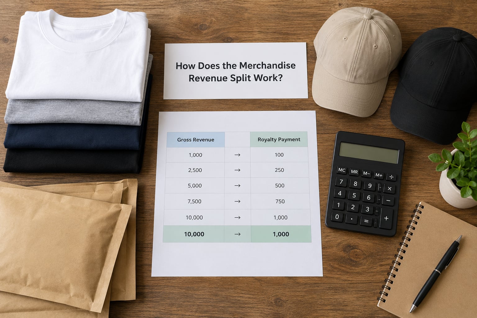 How Does the Merchandise Revenue Split Work?