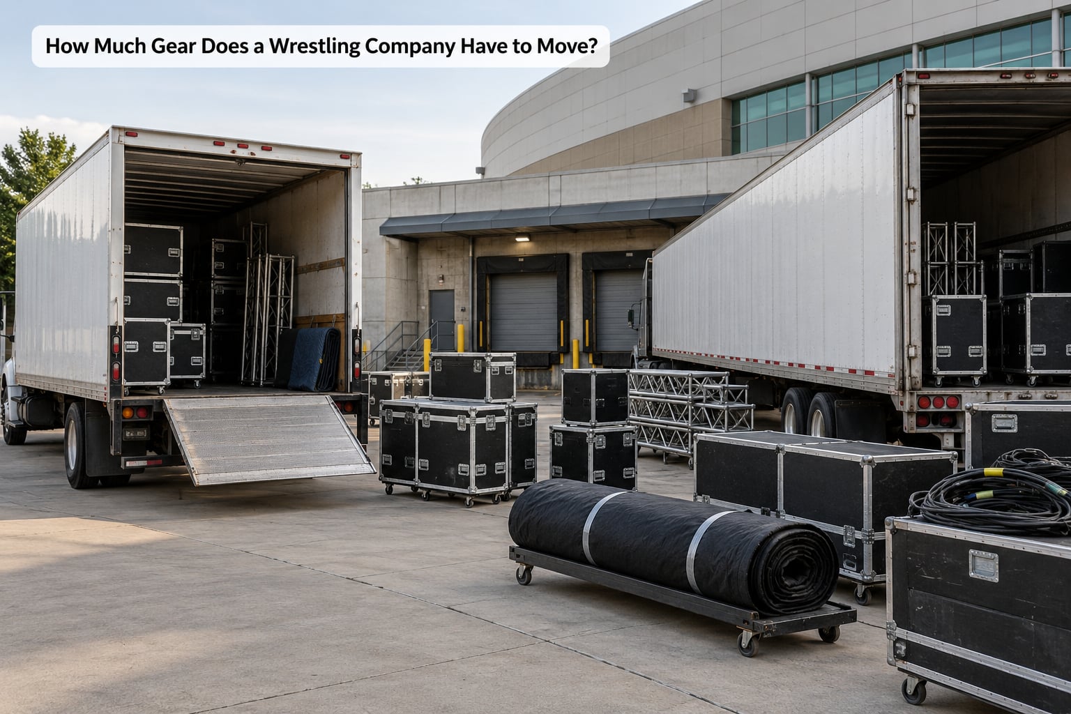 How Much Gear Does a Wrestling Company Have to Move?