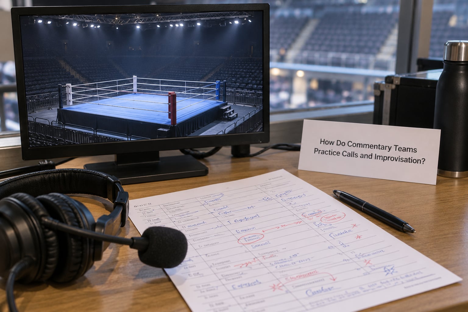 How Do Commentary Teams Practice Calls and Improvisation?