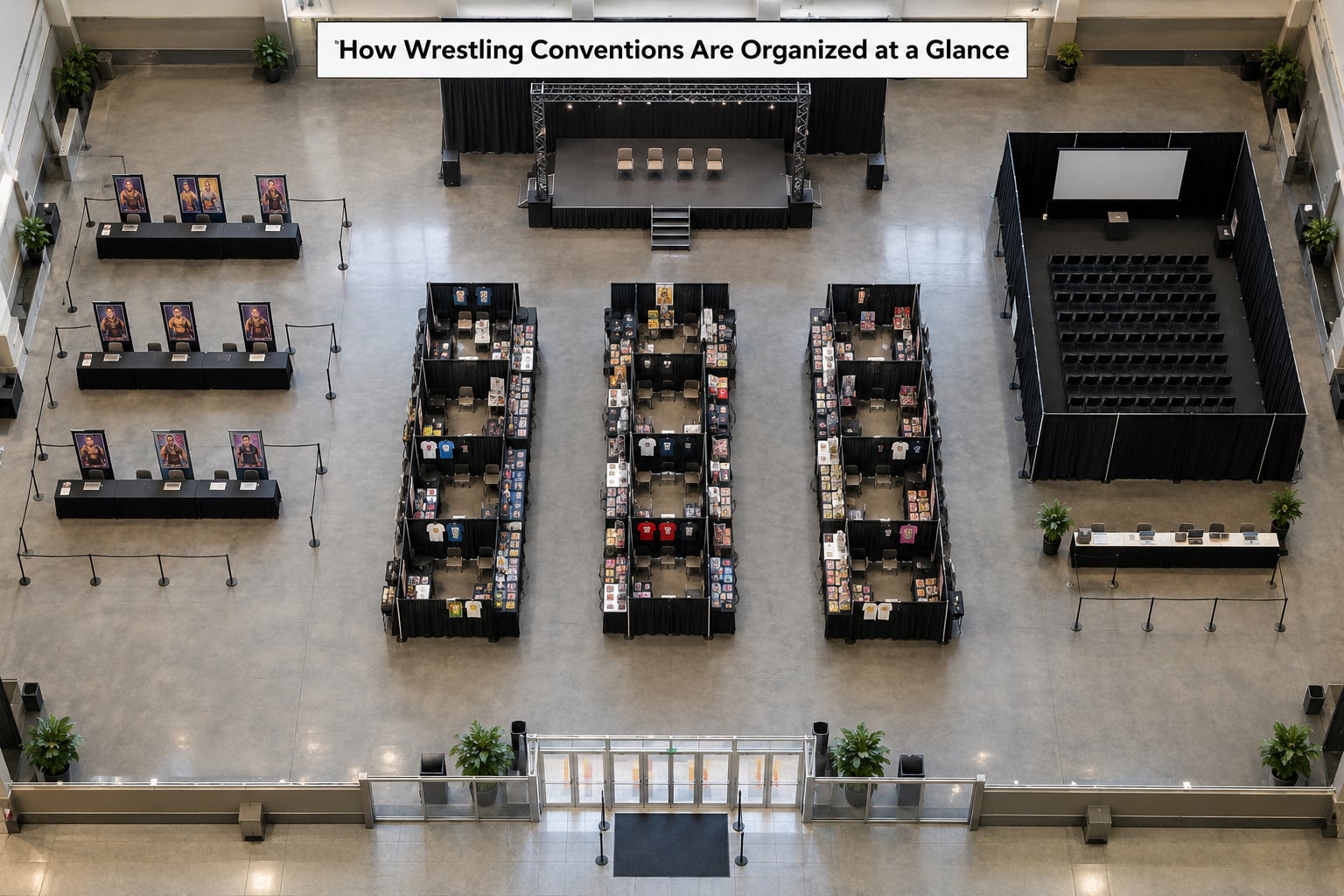 How Wrestling Conventions Are Organized at a Glance