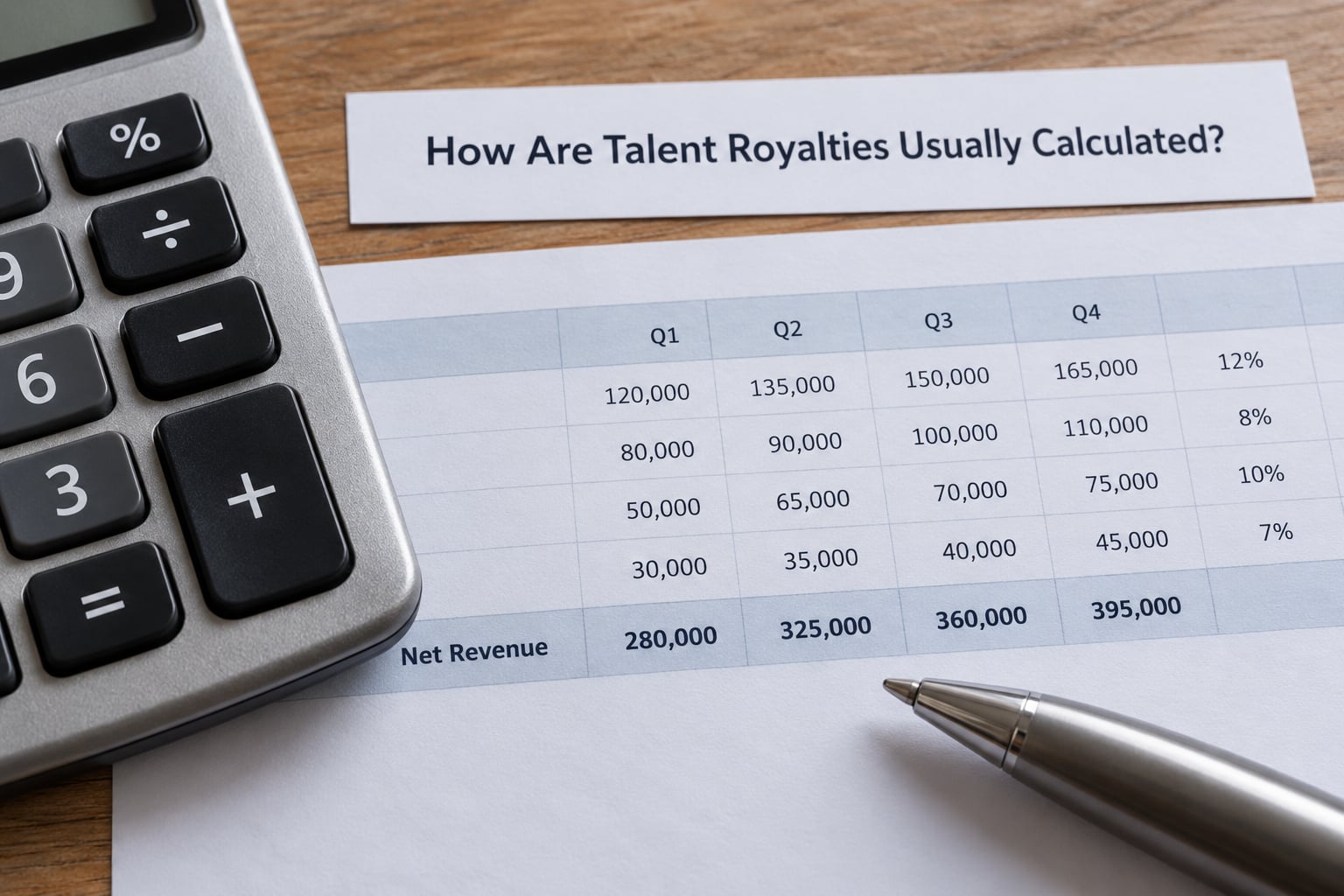 How Are Talent Royalties Usually Calculated?