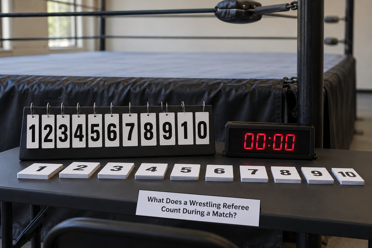 What Does a Wrestling Referee Count During a Match?