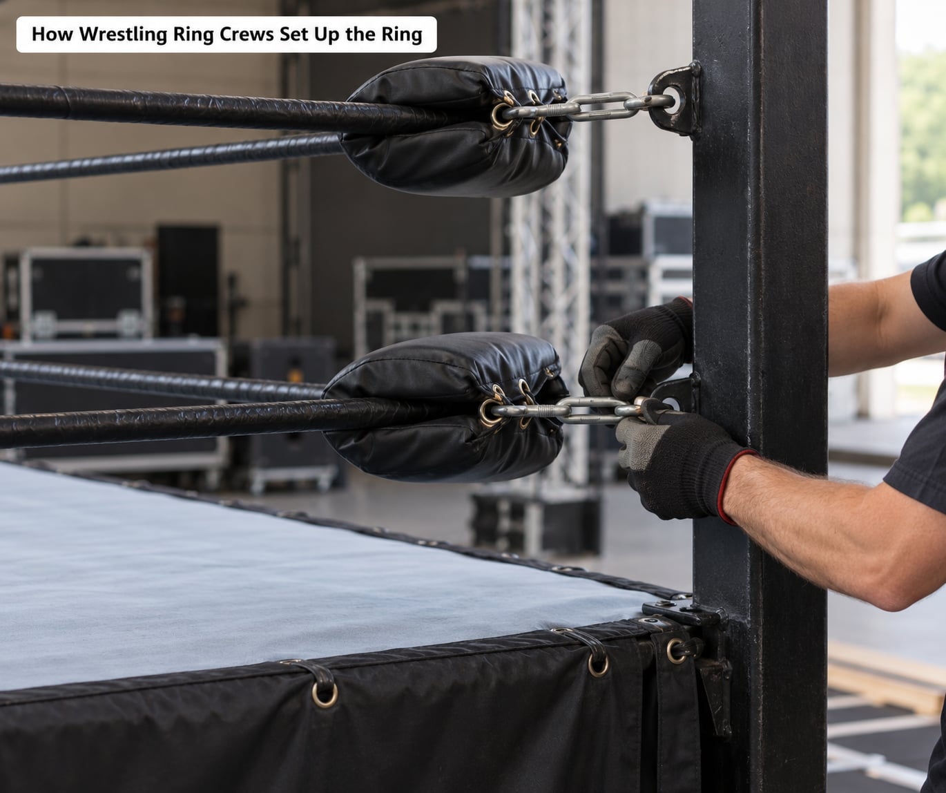 How Wrestling Ring Crews Set Up the Ring