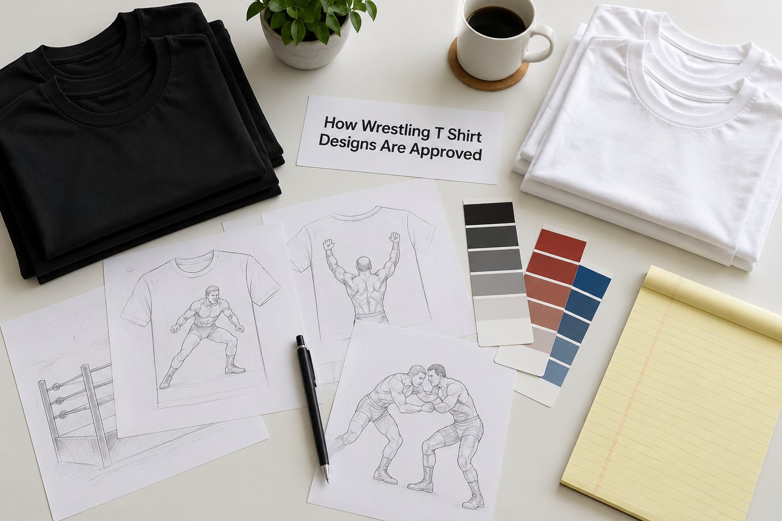 How Wrestling T Shirt Designs Are Approved