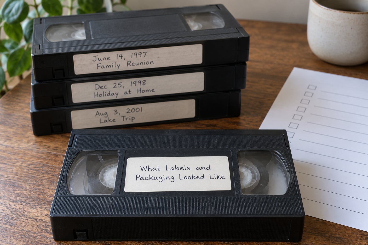 What Labels and Packaging Looked Like