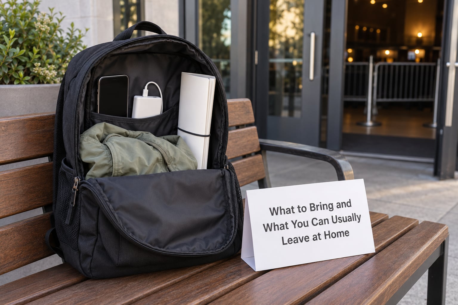 What to Bring and What You Can Usually Leave at Home