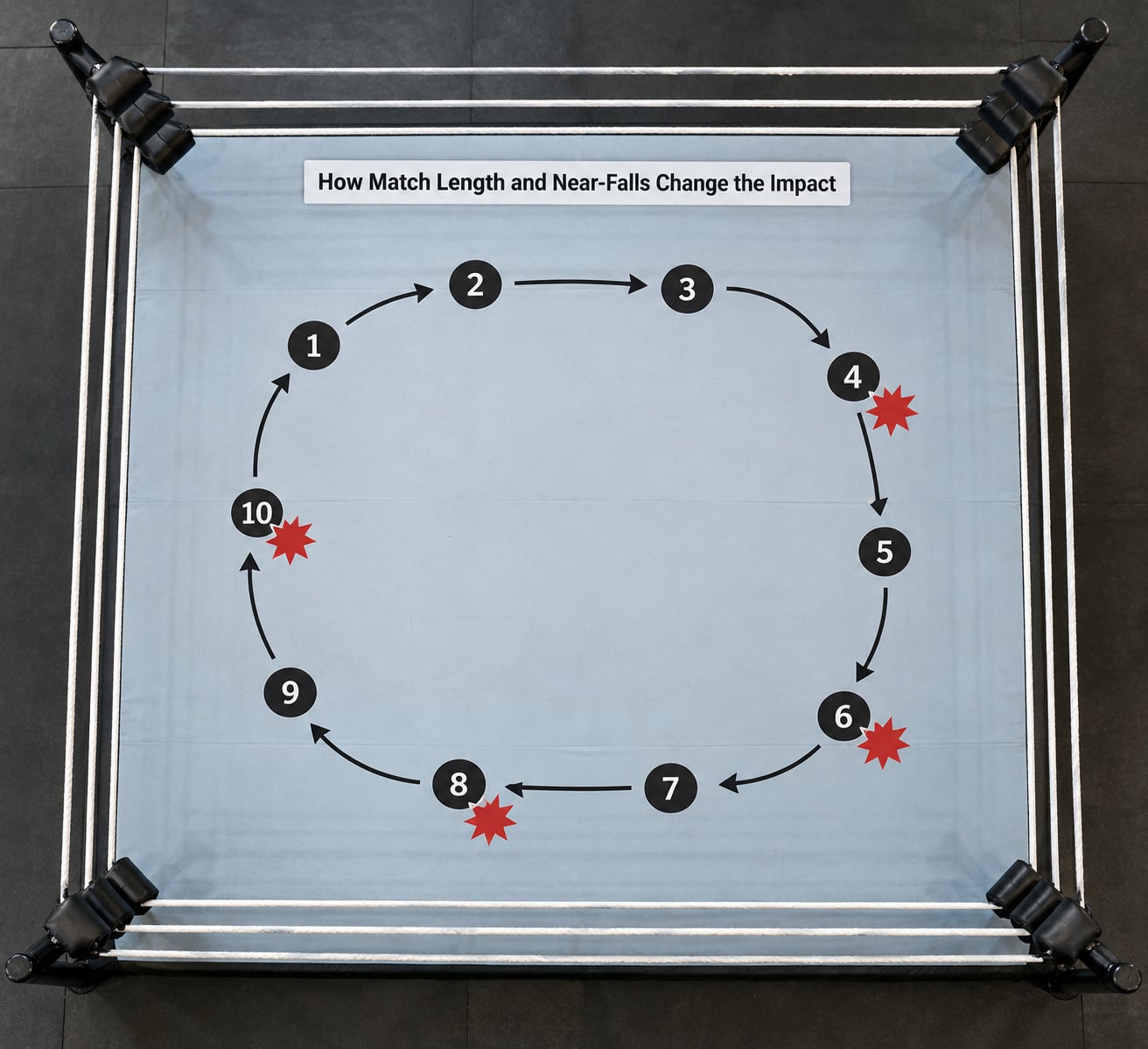 How Match Length and Near-Falls Change the Impact