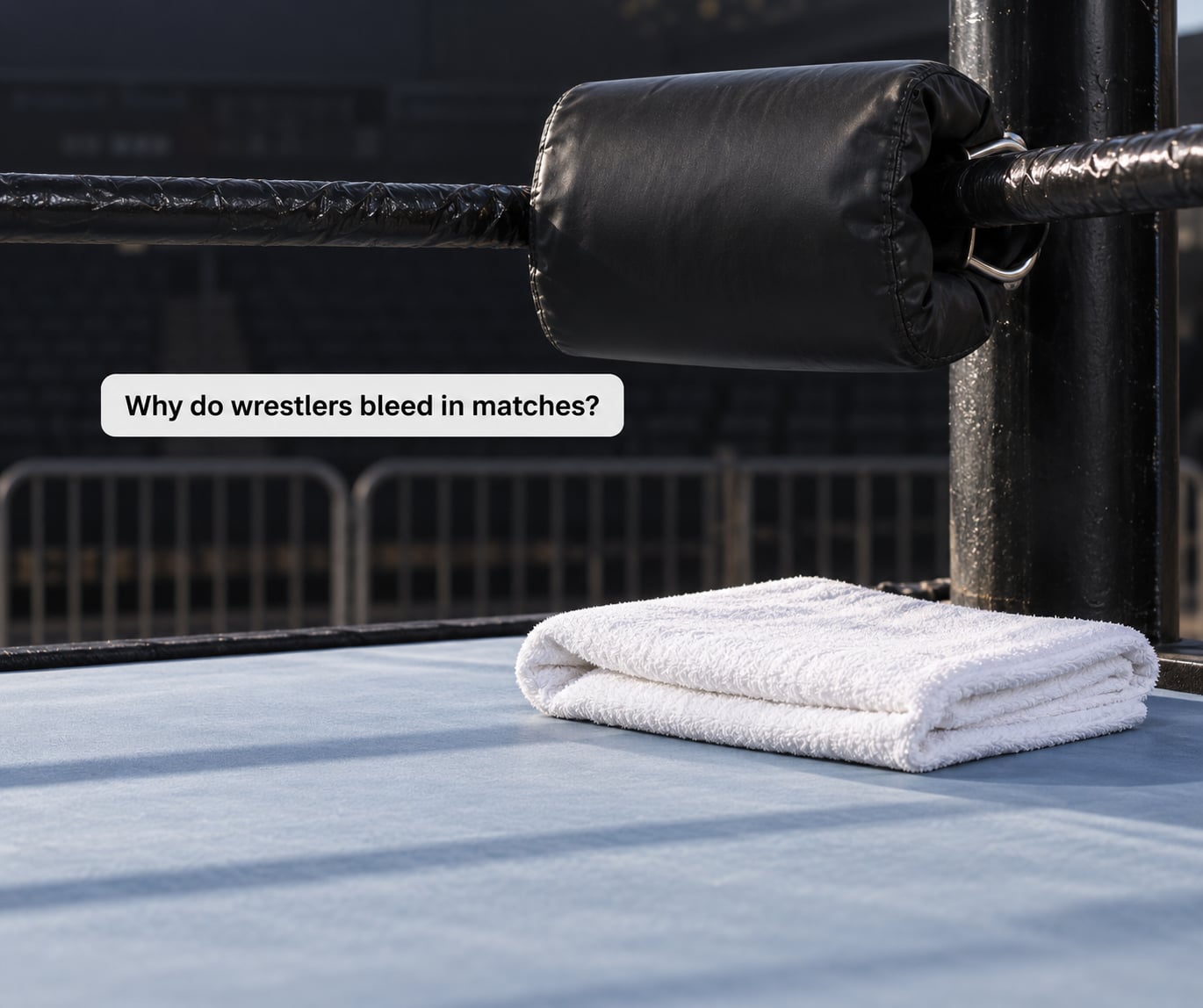 Why do wrestlers bleed in matches?