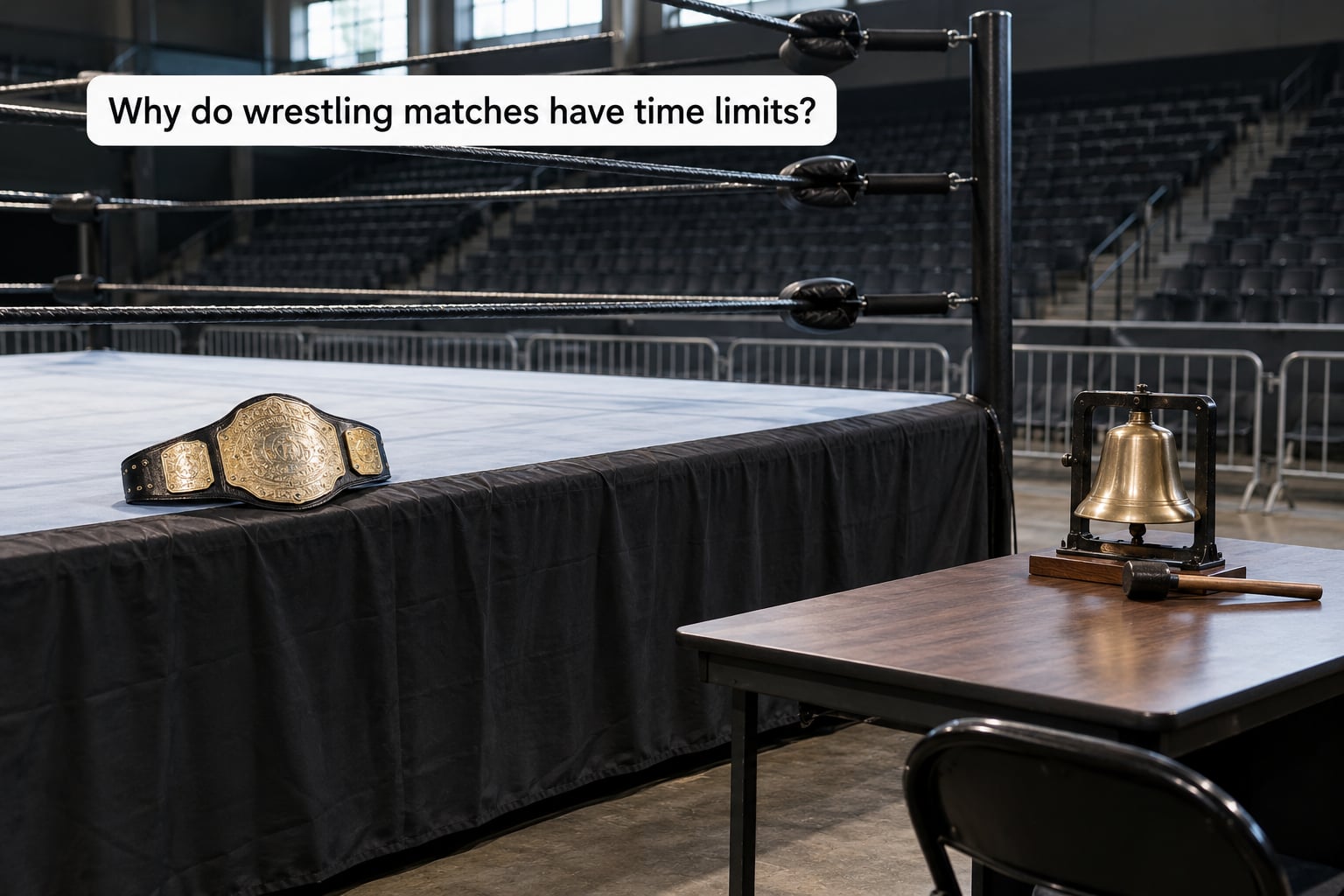 Why do wrestling matches have time limits?